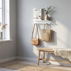 SECTOR Knagerække til Tasker med hylde - Hvid